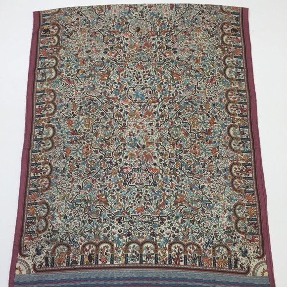 Hermes LES JARDINS D'ARMENIE cashmere /silk stole - Picture 1 of 12